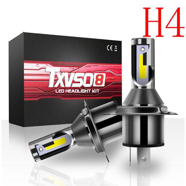 TXVSO8 H7 Led Lights For Small Car 6000K Headlight 55W/Bulb Universal Super Bright COB Bulbs For Cars Luces Led Para Auto