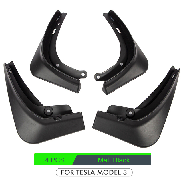 Mudguards For Tesla Model 3 2021 2022 Accessories Rear Wheel Fenders Mudguards Carbon Fiber ABS No Drilling Needed