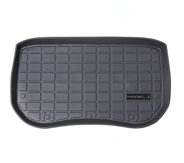 Plain TPE Fronck Mat And Sub Trunk Tray For Tesla Model Y/3 Cargo Liners Front And Rear Bottom Trunk Carpet Car Boot Mat