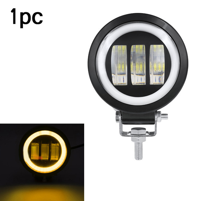 2pcs LED Work Light 12V 30W Fog Lights Waterproof 4x4 Offraod SUV Motorcycle Auto Car Auxiliary Headlight Led Round Car Lights