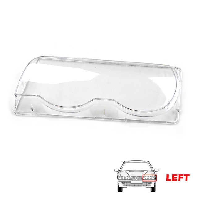 Car Headlight Shade Lens Headlight Shell Cover Fit For BMW E38 1999 2000 2001 728i 730i 735i 740i Replacement Car Accessories