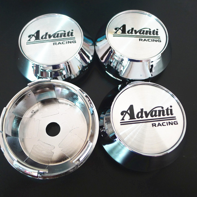 4pcs Advanti Racing Car Wheel Center Cap Hubs 65mm Emblem Emblem Badge Rims Cover Car Styling Accessories