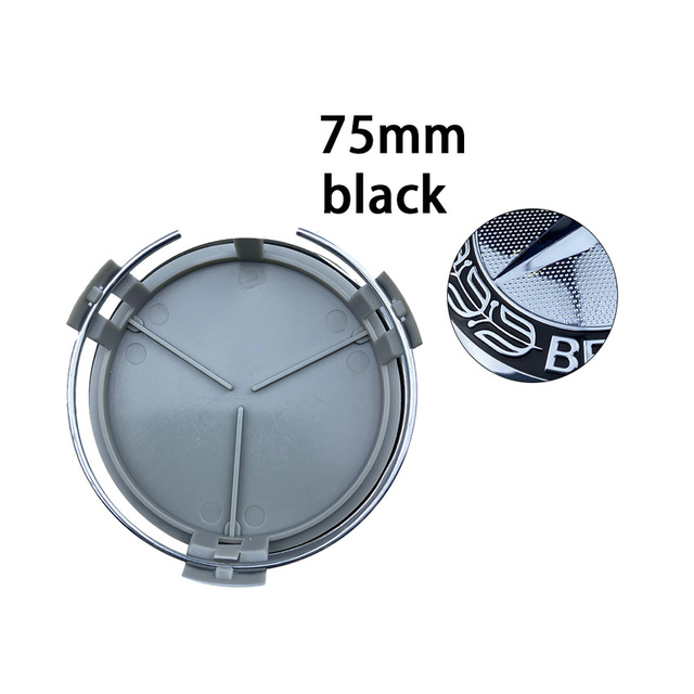 20pcs 75mm Car Wheel Center Emblem Hub Cover for Mercedes Benz C207 C218 A207 C117 CLA CLS E Class W212 S212 X166 W176 W205 W246