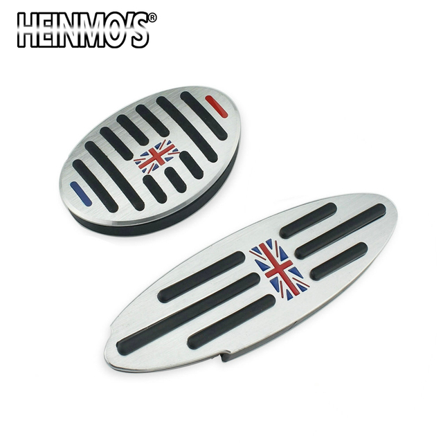 Foot Rest Pedal Sticker For Mini Cooper One + S R50 R53 R55 R56 R60 R61 F55 F56 F54 F60 Countryman Clubman Accessories 2/3pcs