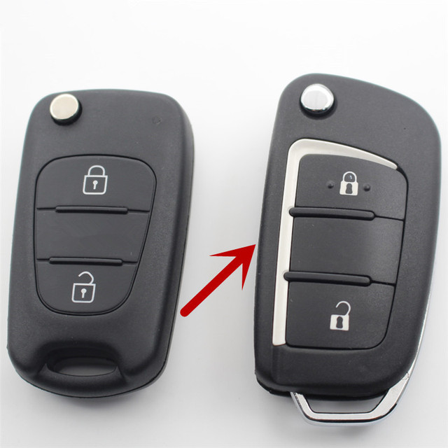 XIEAILI OEM Modified Flip Folding Remote Key Fob Shell Cover For Hyundai I30/IX35/Verna For Kia K5/Rio/Picanto/Ceed/sporage S153