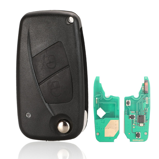 jingyuqin Remote ASK 433Mhz Pcf7941 With ID46 Chip For Fiat Punto Ducato Stilo Panda 2/3 Buttons Key Control