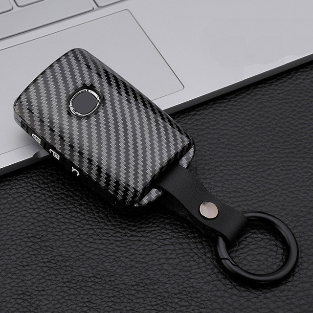 Carbon Fiber Silicone Car Key Cover Case For Mazda 3 Alexa CX4 CX5 CX8 2019 2020 Auto Remote Smart Protective Shell Accessories