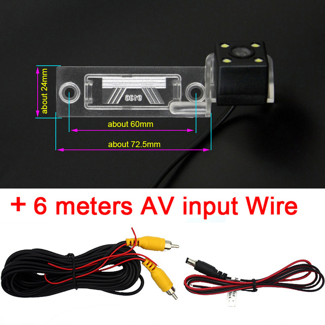 Car Rear View Camera Bracket License Plate Lights Housing For VW Golf MK4 Jetta MK5 Sedan Wagon Passat B5.5 Skoda Superb MK1