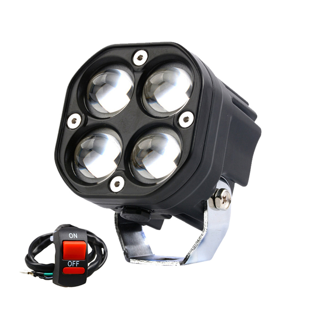 Motorcycle Led Work Light 12V 24V For Car Fog Lamp 4x4 Off Road Tractors Driving Lights White Square Spotlight