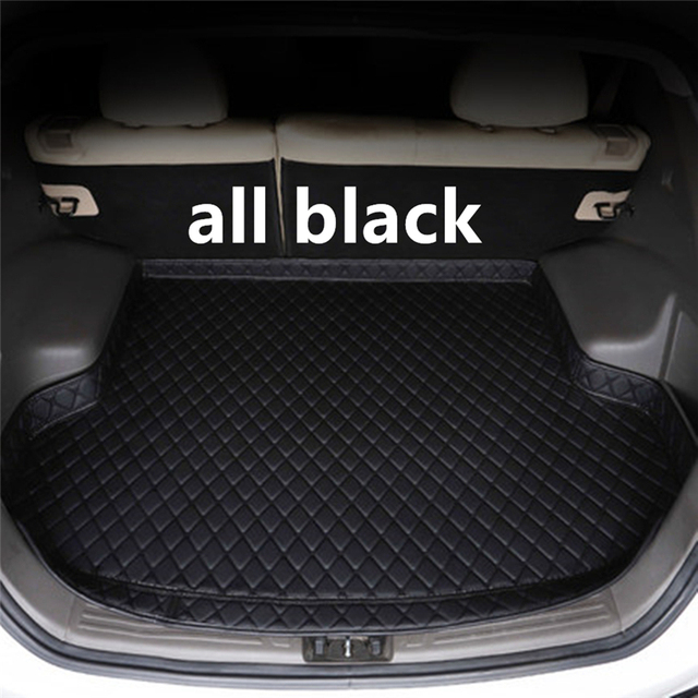 Sengayer Car Trunk Mat All Weather Auto Tail Boot Luggage Pad Carpet High Side Cargo Liner Fit For Nissan Tiida 2006 2007-2021