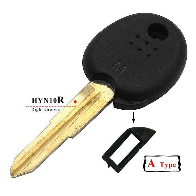 jingyuqin Blank Car Key Transponder Shell For Hyundai Accent Sonata NF Elantra Accent Coupe Getz H-1 Lavita Tiburontuxon Verna