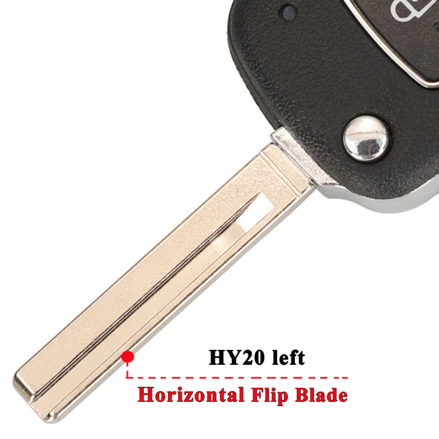 jingyuqin 10pcs Remote Car Key Flip Shell For Hyundai Santa Fe Creta Elantra Verna Solaris IX25 IX35 IX45 HB20 Horizontal Blade