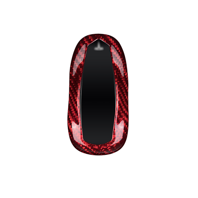 Suitable for Tesla carbon fiber key cover Tesla Model 3 Model Y Model X Model S modified key case key chain key