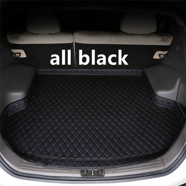 Sengayer Car Trunk Mat All Weather Auto Tail Boot Luggage Pad Carpet High Side Cargo Liner Fit for Jeep Patriot 2009 2010-2015