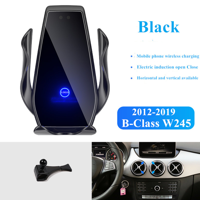 Car Phone Holder Wireless Charger 360 GPS Support Bracket For Mercedes Benz B Class W245 W246 W242 B180 B200 B250 2012-2019