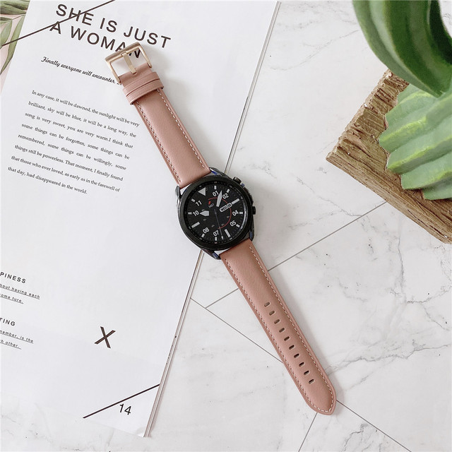 Original Leather Strap for Samsung Galaxy Watch 3 45mm 41mm Smart Watch Bracelet for Galaxy Watch 3 Wearable Accessories