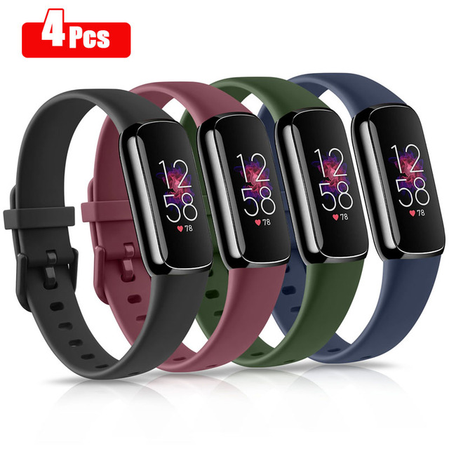 4 قطعة/الوحدة حزام ساعة ل Fitbit لوكس الفرقة لينة الذكية ساعة معصمه حزام الساعات استبدال الفرقة ل Fitbit لوكس حزام الملحقات