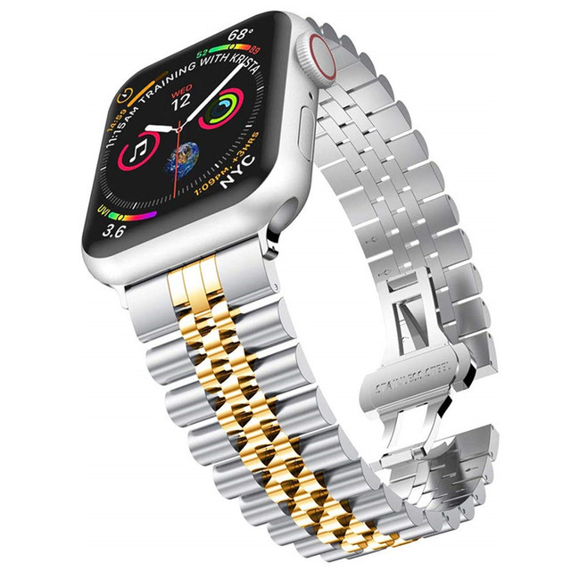 Strap for Apple Watch SE Band Series 6 7 45mm 41mm 40mm 44mm Stainless Steel Bracelet for iWatch 5 4 3 42mm 38mm Watchbands