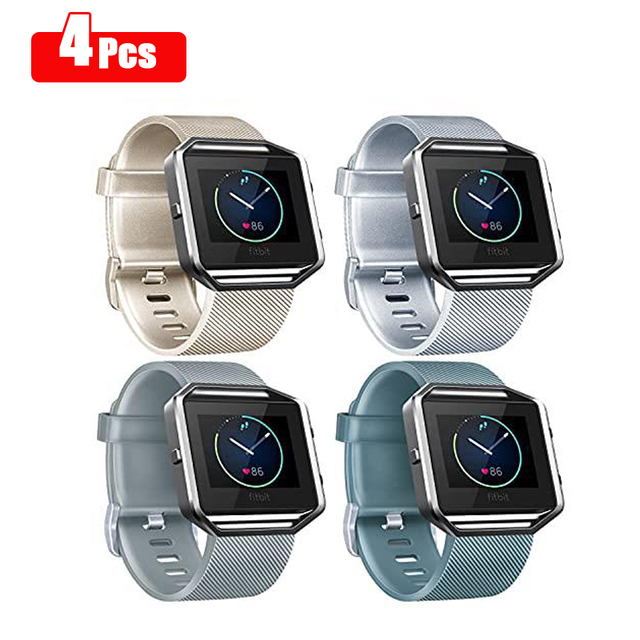 6pcs/4pcs/3pcs TPU Watch Strap for Fitbit Blaze Band Smartwatch Wristband Watchband Bracelet for Fitbit Blaze Strap Accessory