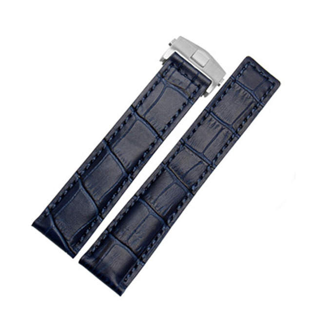 Genuine Leather Bracelet 19mm 20mm 22m For Tag Heuer Watches Men Wrist Band Accessories Fold Buckle Leather Watch Strap