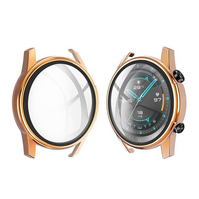 Luxury Plating Tempered Glass Screen Protector For Huawei Smart Watch GT 2 E 2E GT2 GT2E 46mm 46mm Protective Film Protection