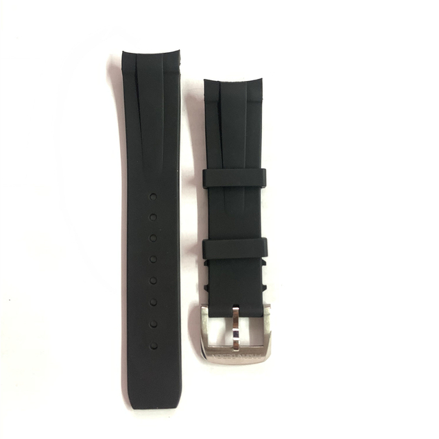 Pagani Design 2021New 20mm rubber men's U-shaped belt suitable for PD1661, PD1662, PD1667, PD1644, PD1651 original straps