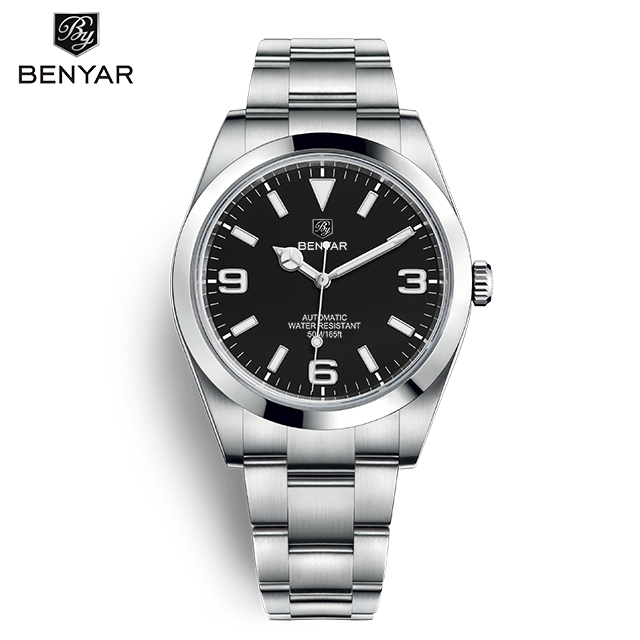 2022 New BENYAR Stainless Steel Automatic Men's Watches Top Brand Water Resistant Luxury Mechanical Wristwatch for Men