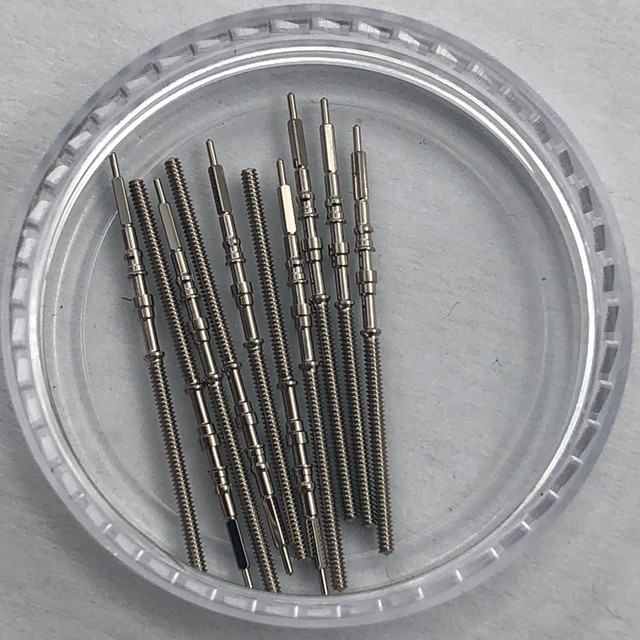 LARIMOKER Suitable NH Series Watch Movement Steel Stem Rod Crown Gear Watches Parts NH35 NH36 NH38 NH39