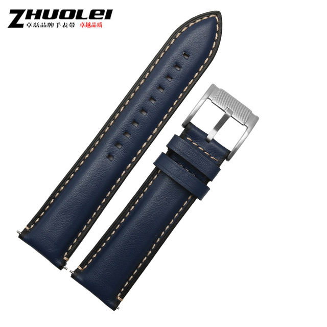 High quality carbon fiber texture watchband for omg 600 Tudor ROX wristband 22mm genuine leather straps