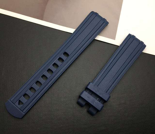 Top Quality 20mm Soft Fluorine Rubber Silicone Watches Strap Buckle Grind Arenaceous Strap Special for Omega Strap for Seamaster 300