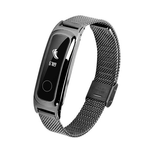 Stainless Steel Metal Strap For Honor Band 4 Run/Honor Band 5 Sport Bracelet Huawei Band 3e/Band 4e Wristband Replacement