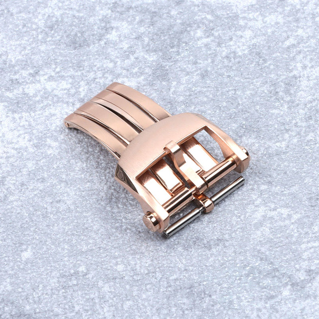 Brand Quality Watchband Folding Buckle For Breitling Clasp 18mm 20mm Silver Black Rose Gold Stainless Steel For Silicone Leather