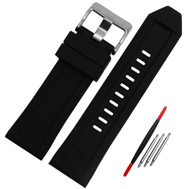 Silicone Rubber Bracelet Watch Band 26mm For Diesel DZ4496 DZ4427 DZ4487 DZ4323 DZ4318 DZ4305 Watchband Man Watches Strap