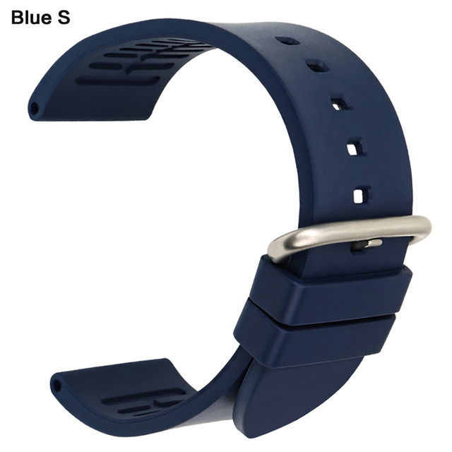 MAIKES New high quality fluororubber watchbands 20mm 22mm 24mm fashion sport strap rubber watch band watch bracelet strap