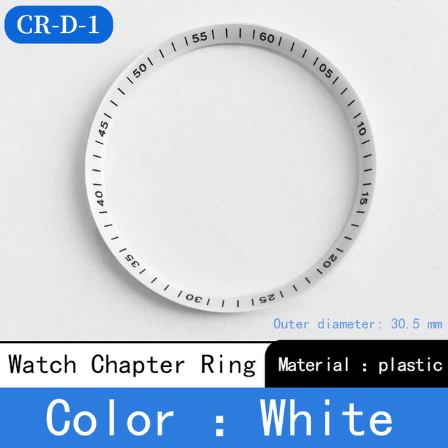 Mod watch chapter ring plastic for Seiko SKX007 SRPD53 for NH35 NH36 movement watch repair tool parts