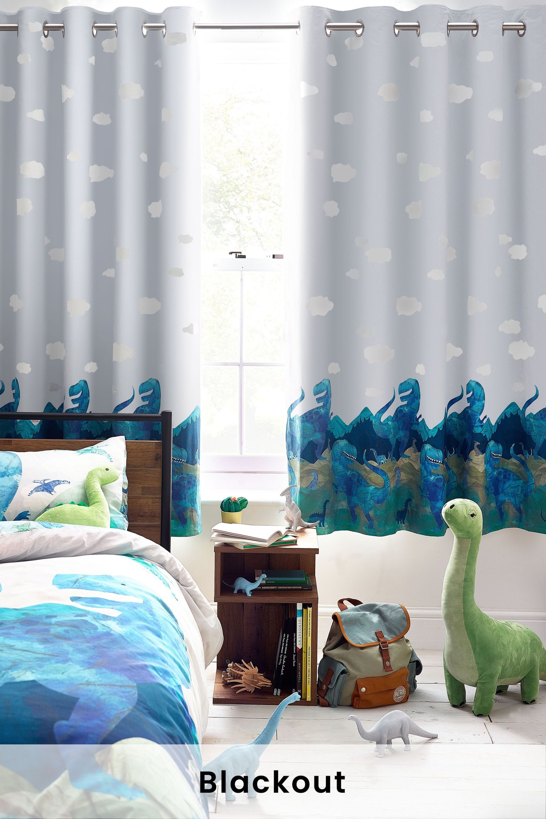 Dino Mountain Eyelet Blackout Curtains