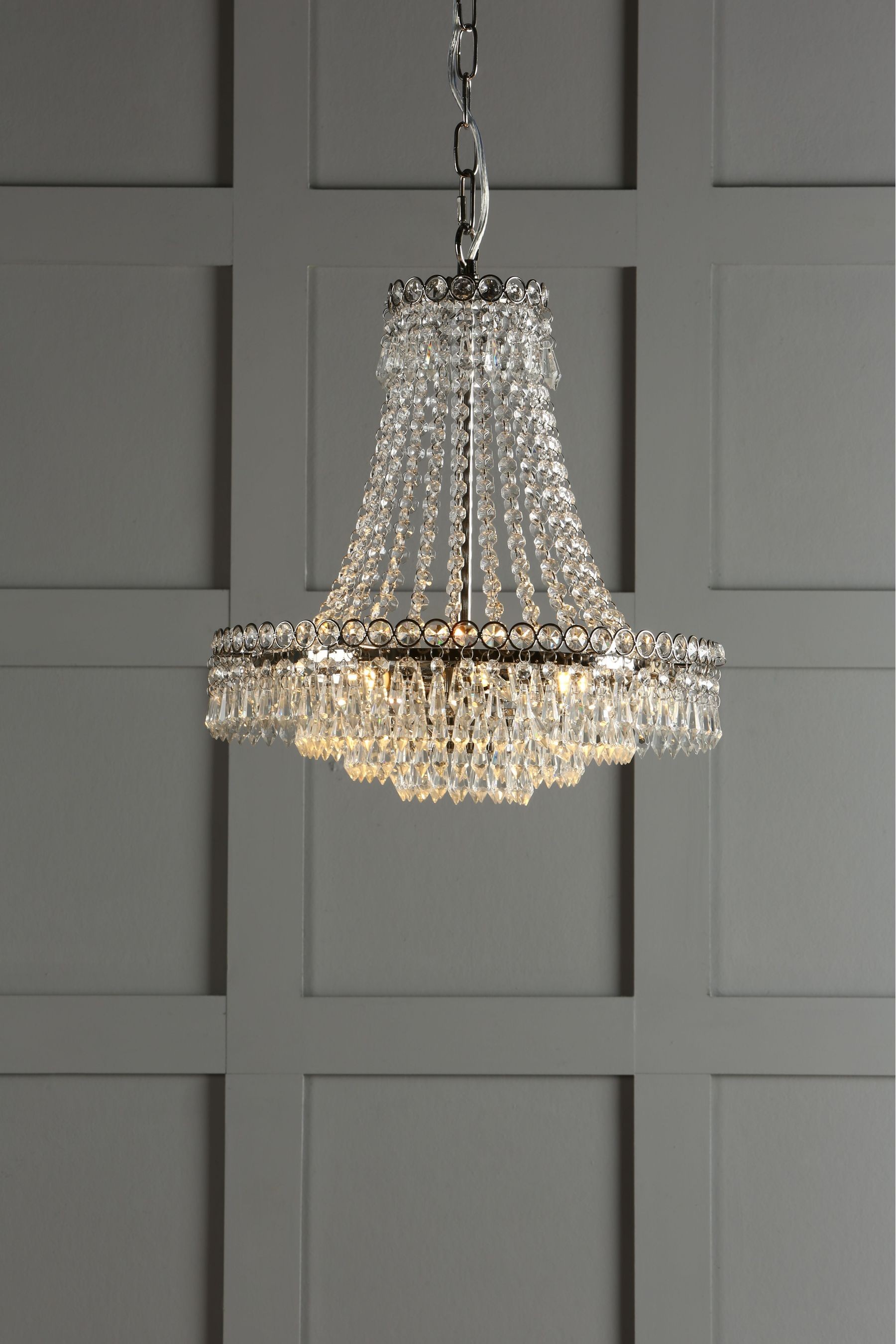 Laura Ashley Enid Cut Glass 5 Light Grand Chandelier