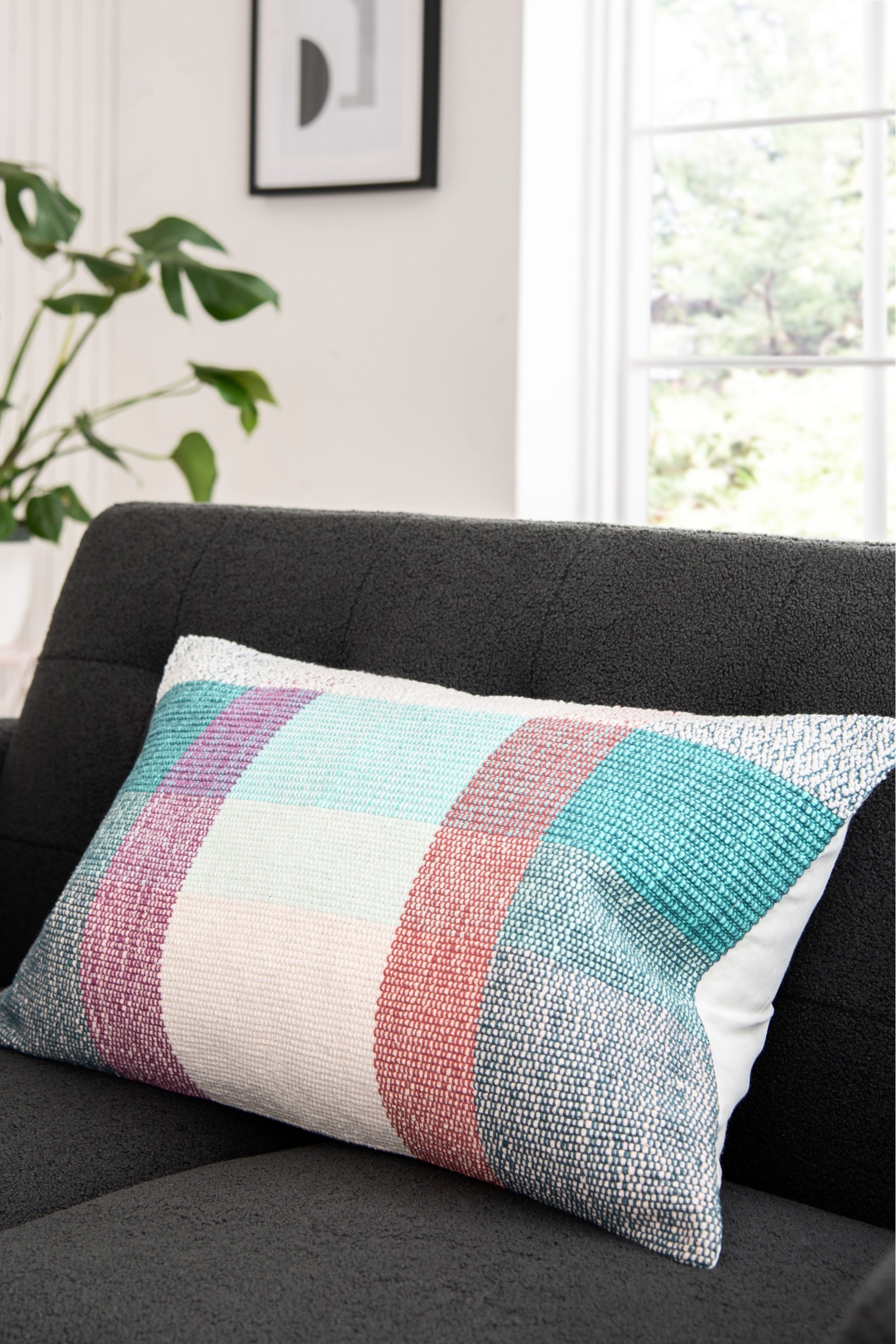 Elsie Check Cushion