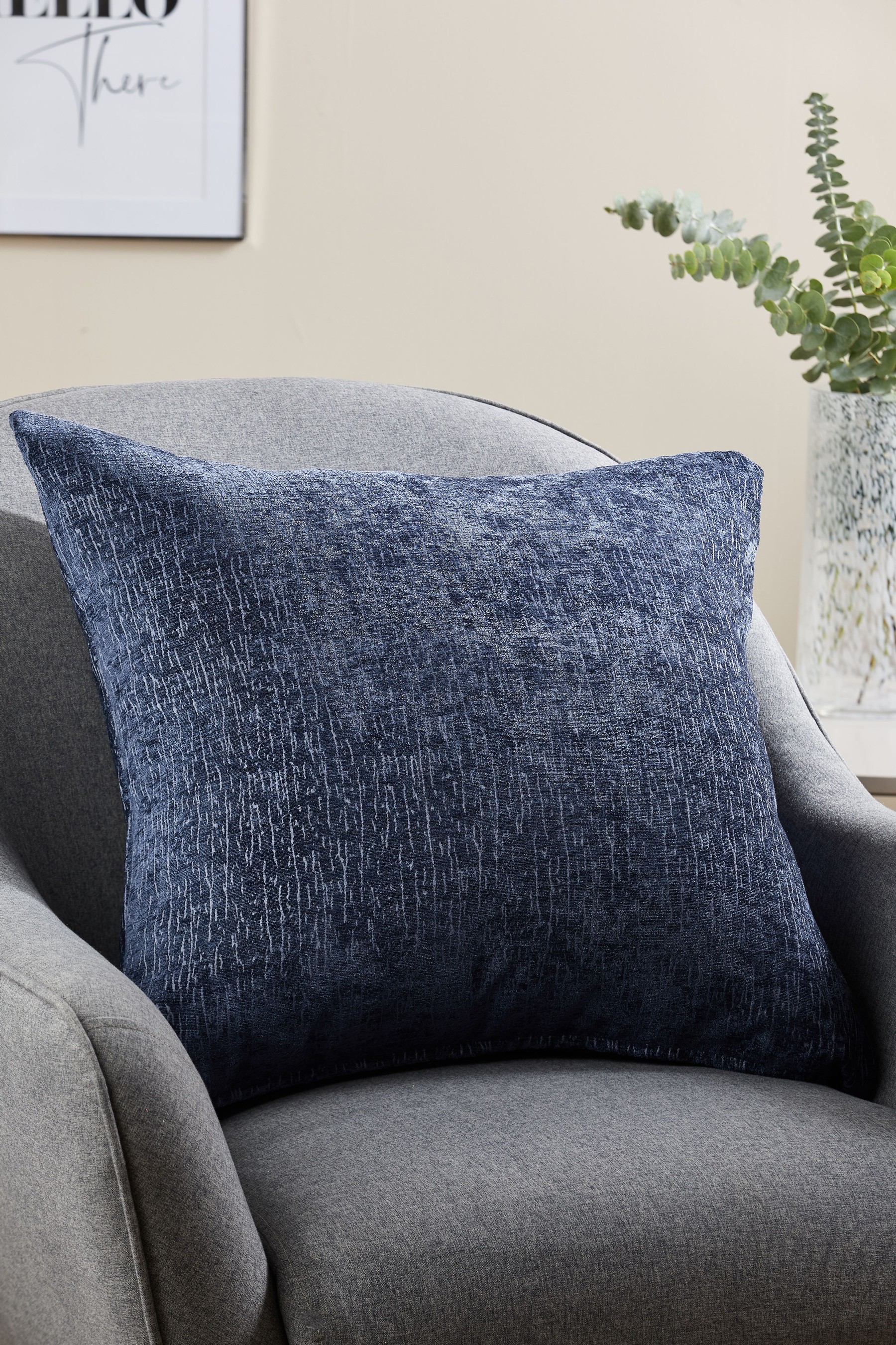 Heavyweight Chenille Cushion Large Square