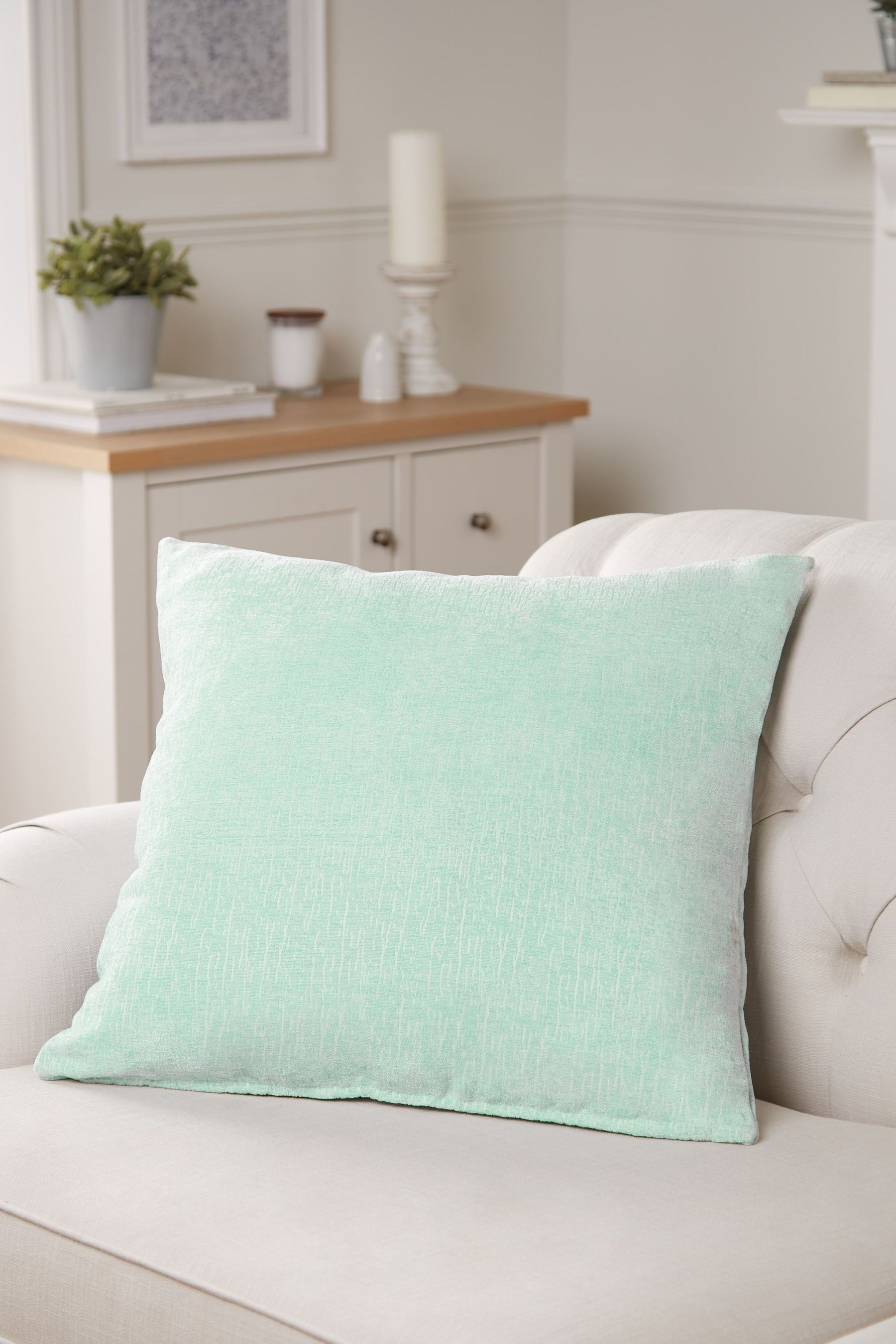 Heavyweight Chenille Cushion Large Square