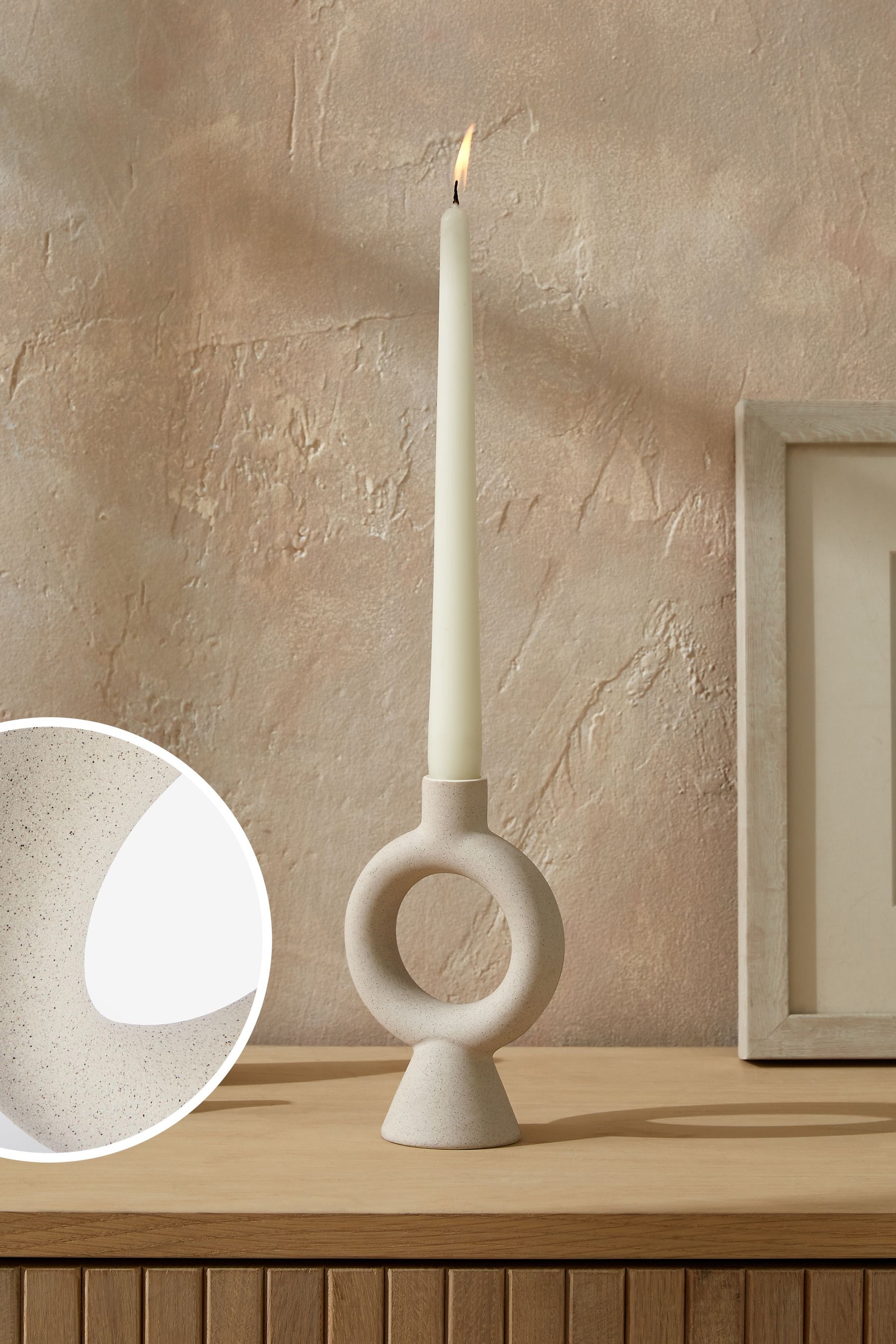 Sculptural Ceramic Candlestick