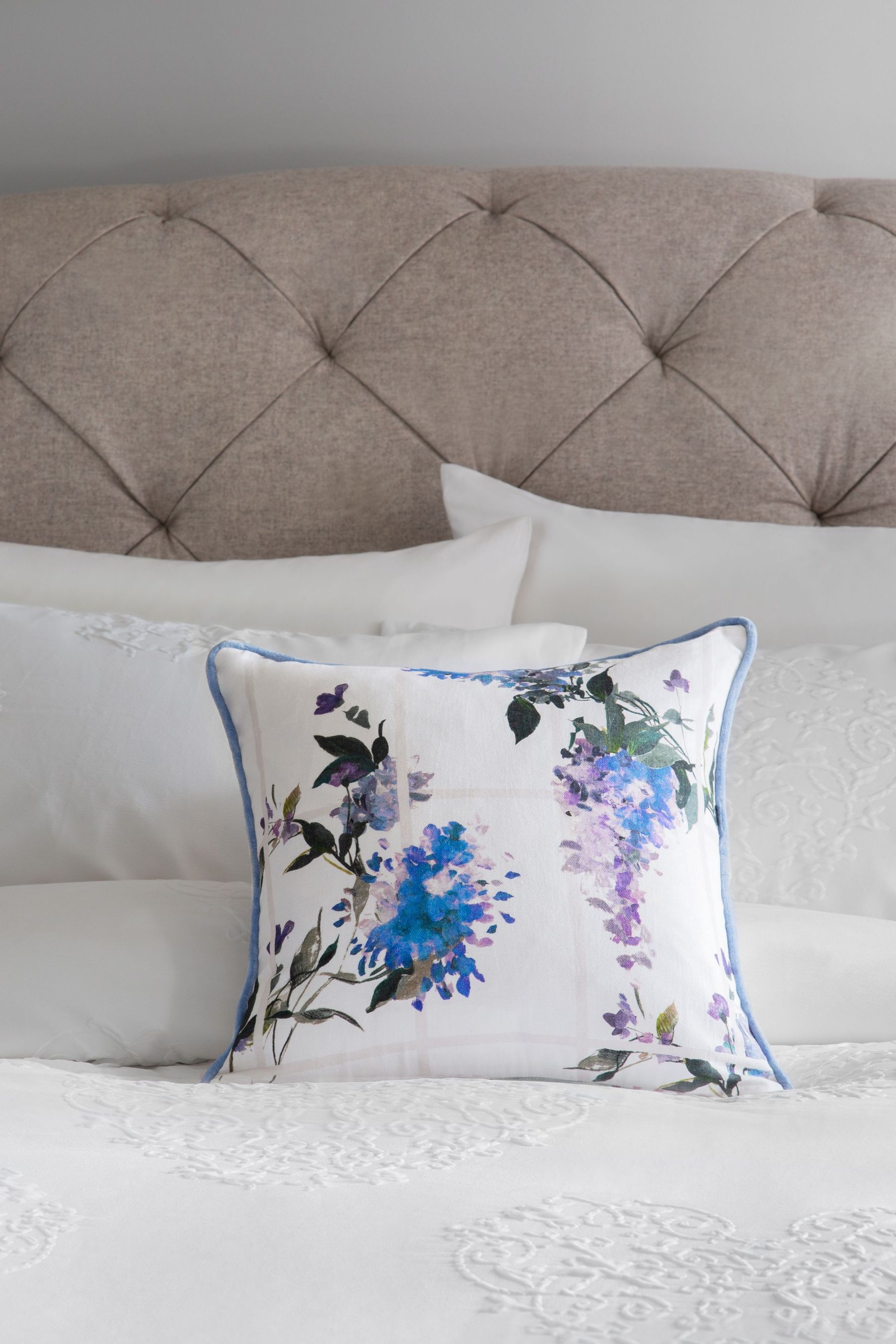 Lyla Wisteria Floral Cushion