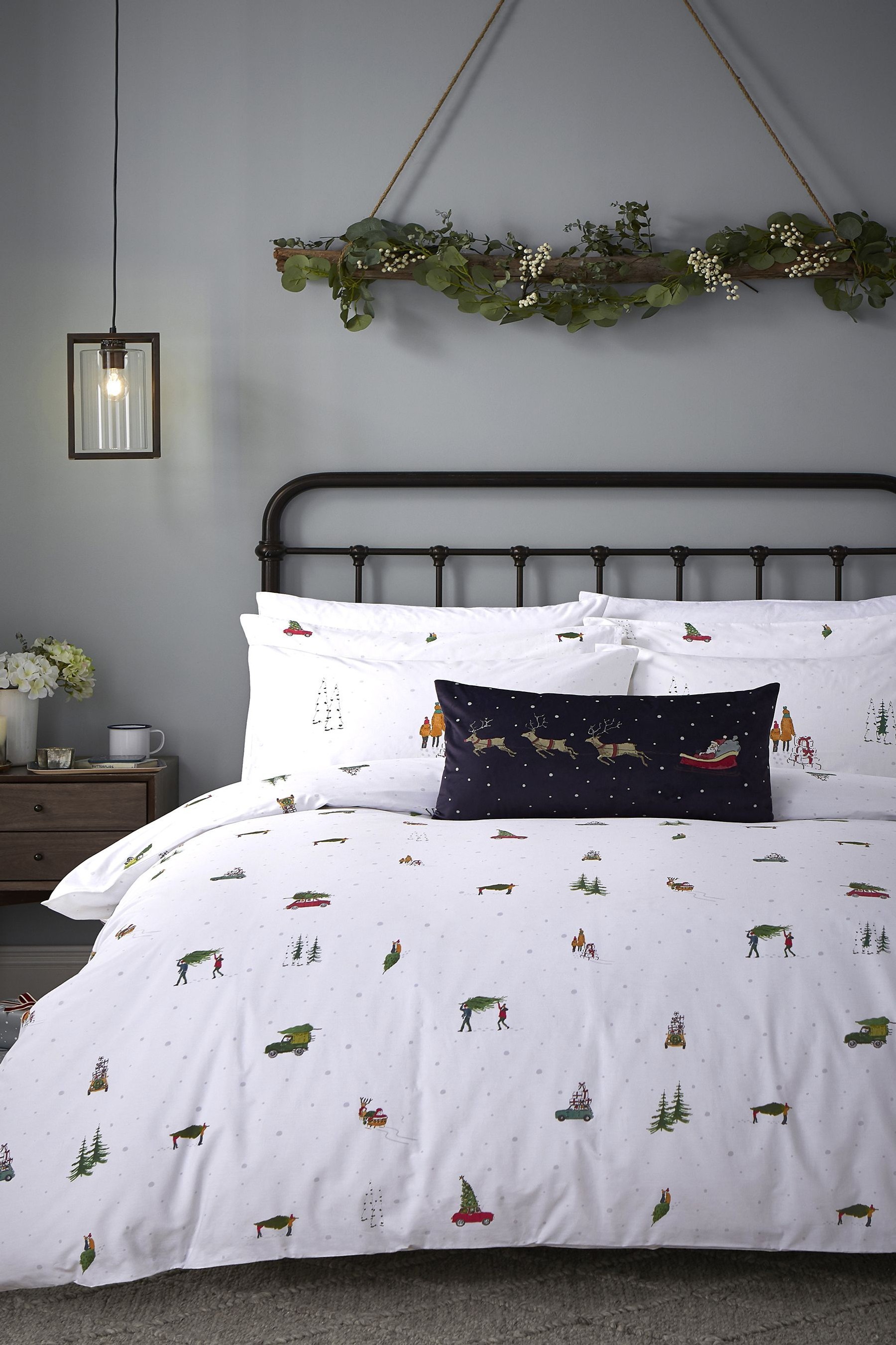 Sophie Allport Home For Christmas Duvet Cover And Pillowcase Set