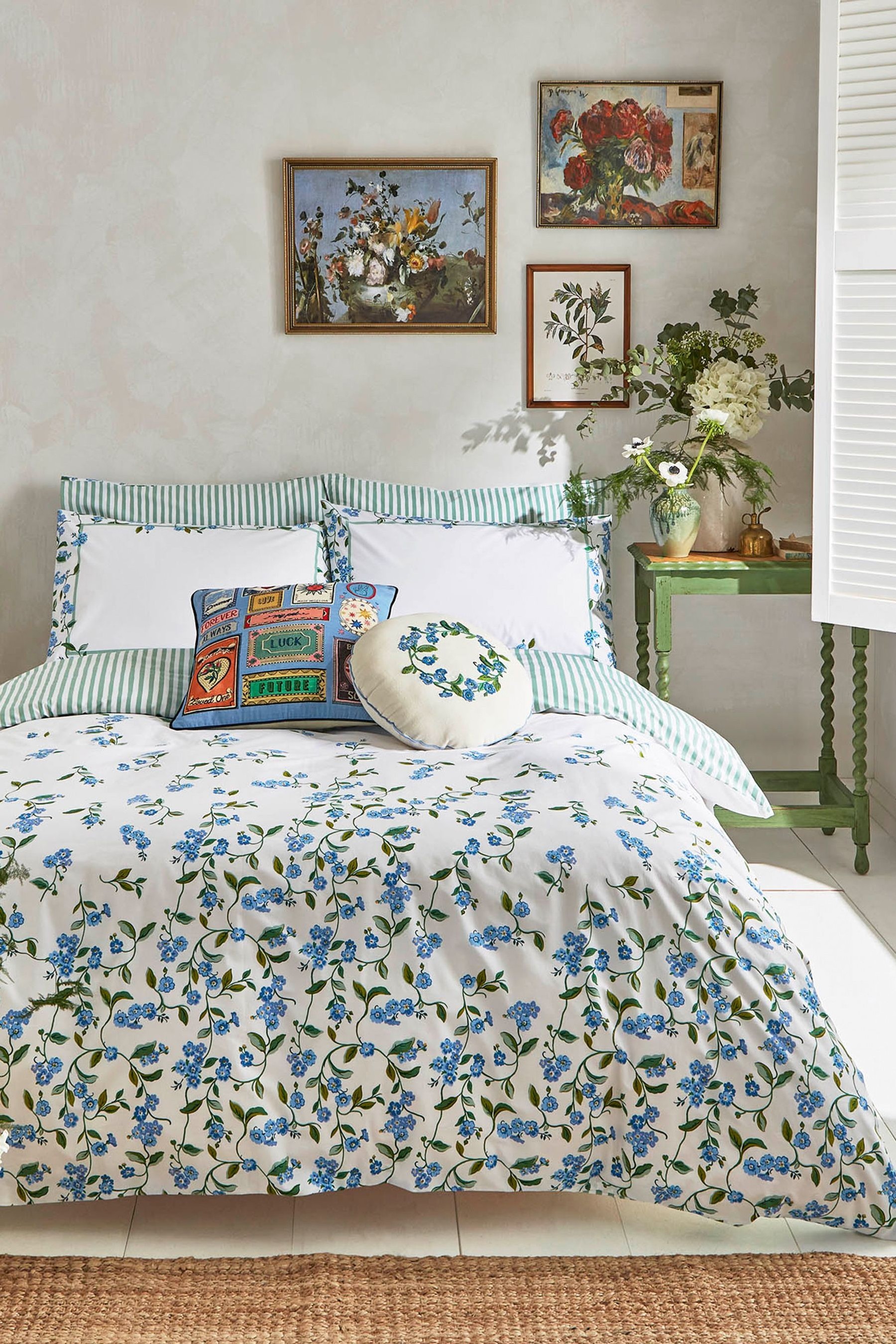 Cath Kidston Forget Me Not Duvet Cover and Pillowcase Set