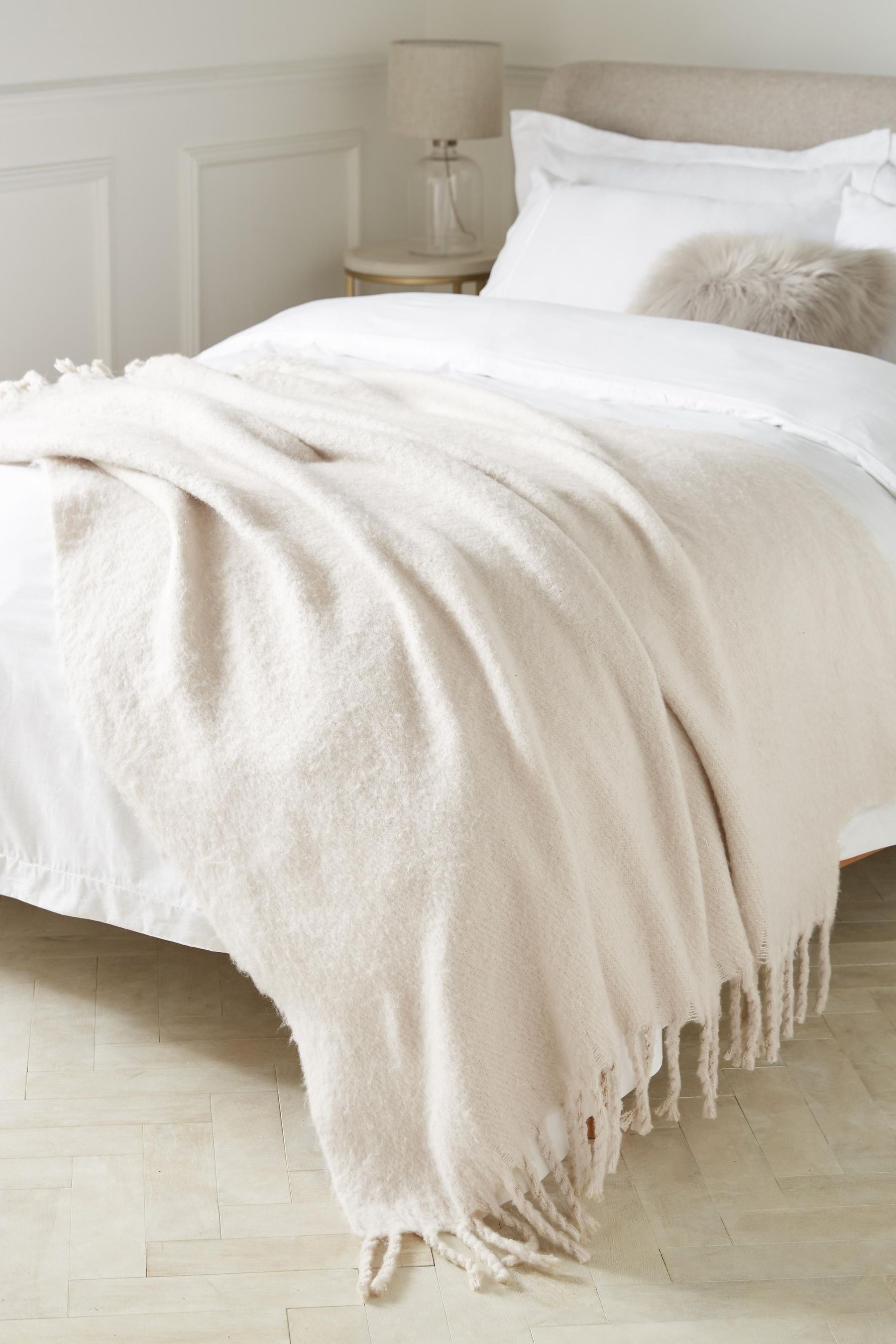 Soft Faux Mohair Throw