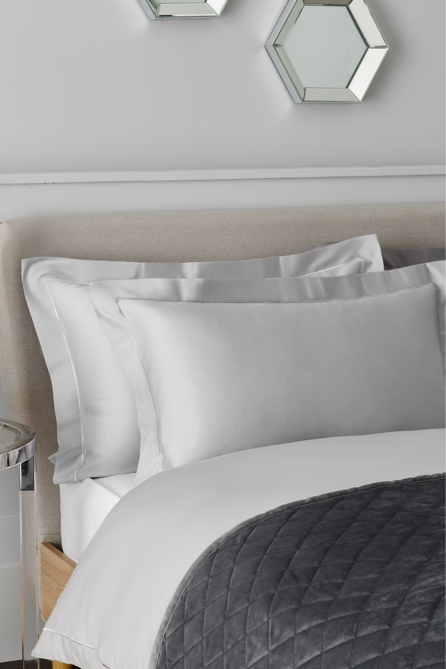 Set of 2 300 Thread Count Collection Luxe 100% Cotton Pillowcases