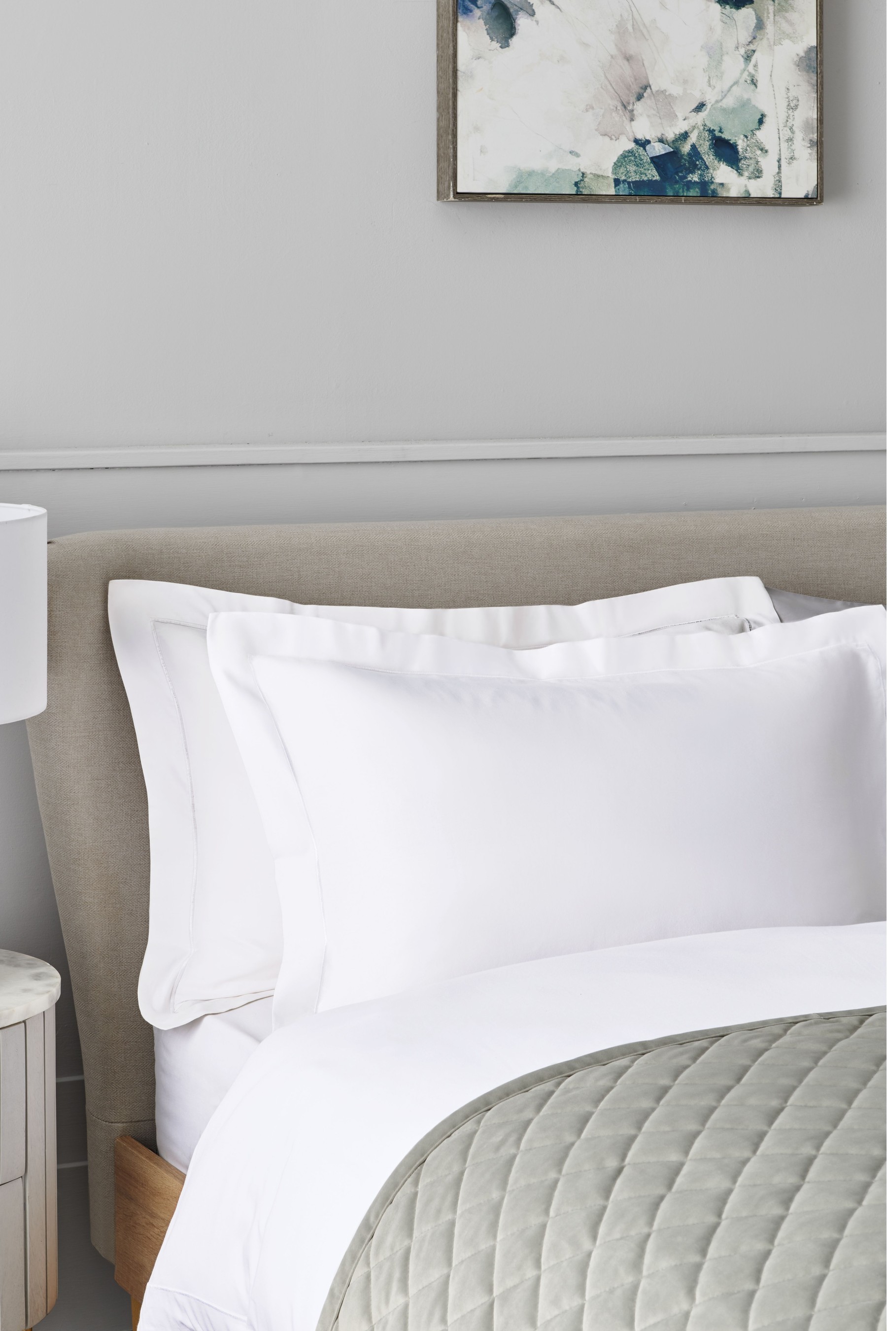 Set of 2 300 Thread Count Collection Luxe 100% Cotton Pillowcases