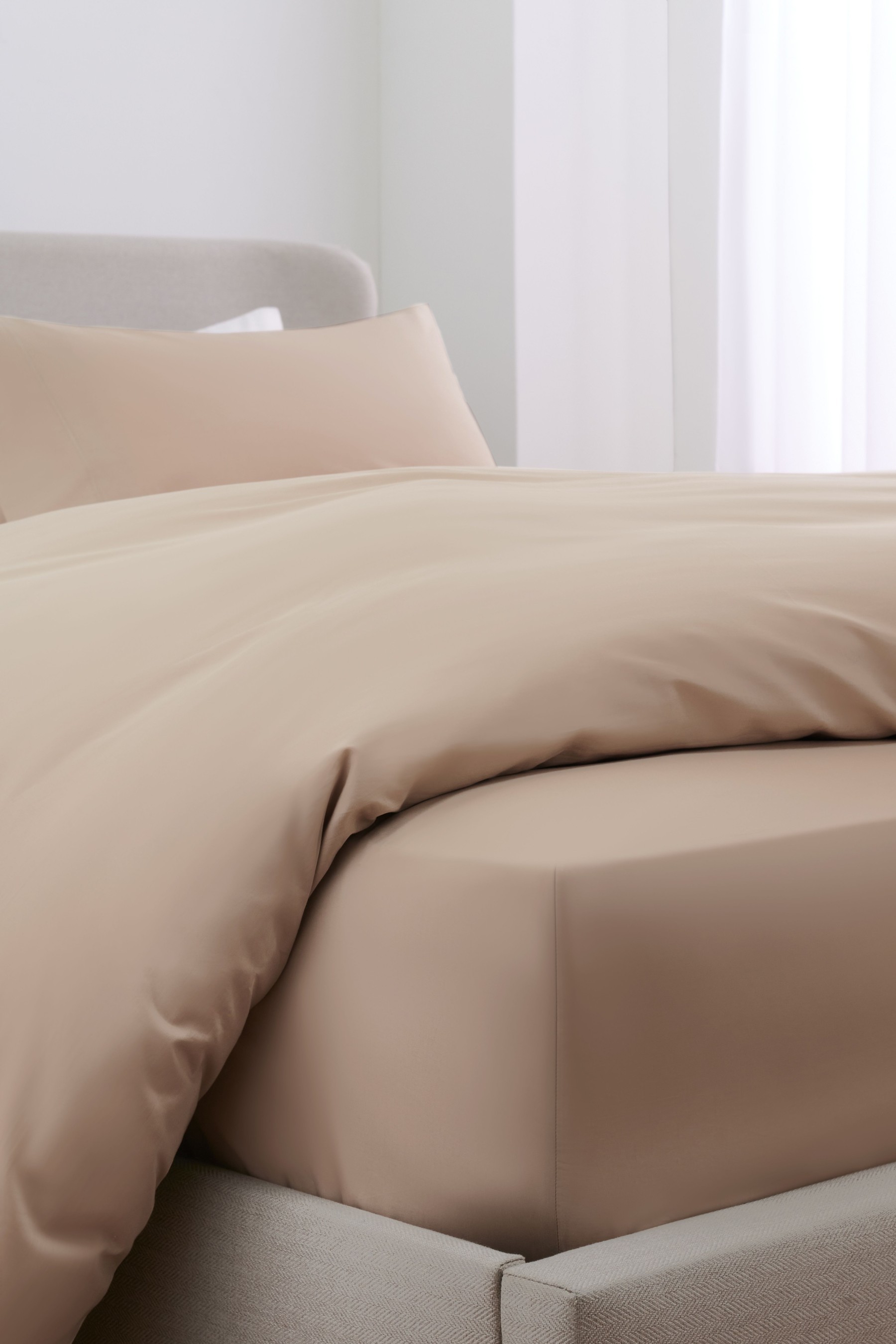 300 Thread Count Collection Luxe 100% Cotton Fitted Sheet Deep Fitted