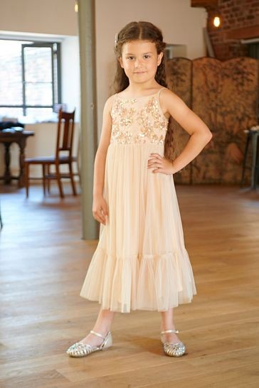 Amelia Rose Pink Sequin Bodice Dress