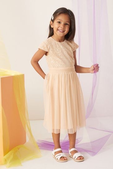 Lipsy Mini Sequin Bodice Occasion Dress